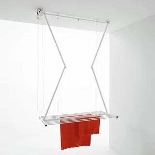 Balkón, bielizeň, vaňa, záhrada, strop, voľne stojaci vertikálny sušiak Foxydry 25-25 cm x 152-152 cm